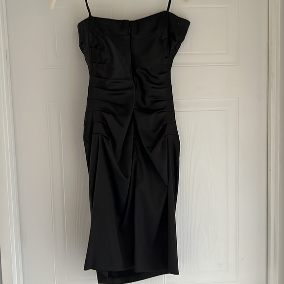 Black satin Tube top dress - Picture 2 of 2